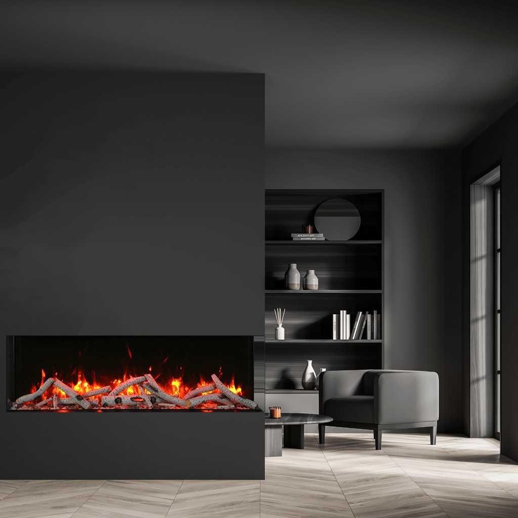 Remii BAY-SLIM 3 Sided Smart Electric Fireplace-FIREPLACE-Luxury Heats