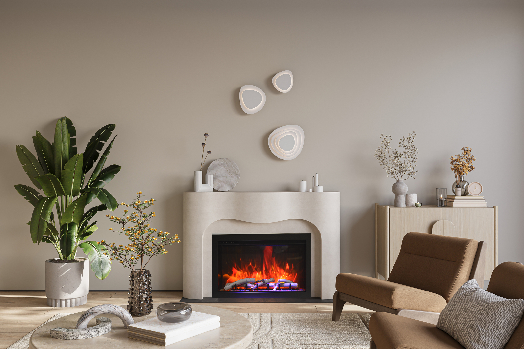 Remii Classic Slim Smart Electric Fireplace-FIREPLACE-Luxury Heats