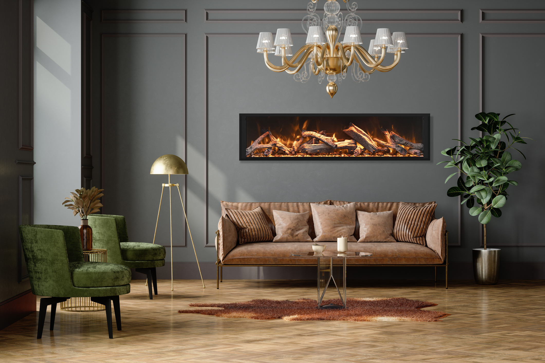 Remii Extra Tall Electric Fireplace-FIREPLACE-Luxury Heats